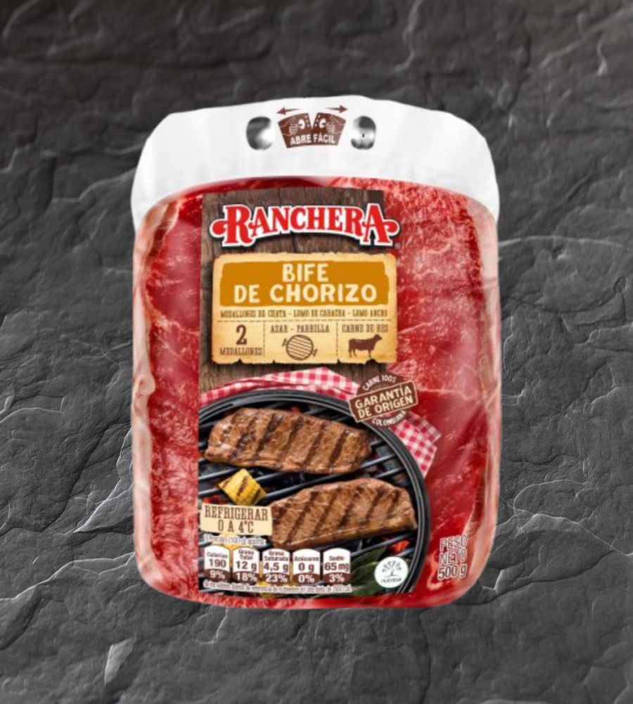 Bife de Chorizo Ranchera por 500 grms